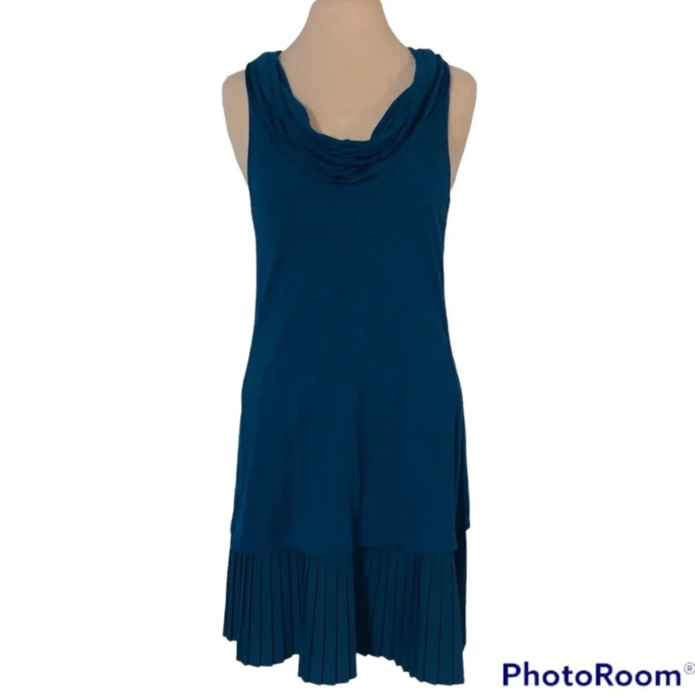 Free People cowl neck with pleated skirt dress